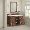 James Martin Vanities 48'' Single Vanity, Mid-Century Walnut w/ 3 CM White Zeus Quartz Top 424-V48-WLT-3WZ - alternate 4